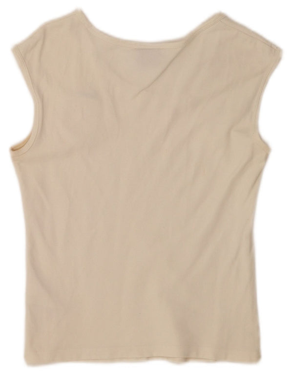 Canotta corta Nike Italia da donna UK 8 piccola in cotone bianco