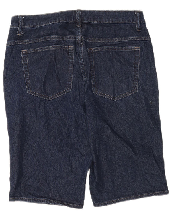 Pantaloncini di jeans Lee Riders da donna US 10 Large W30 Cotone blu navy