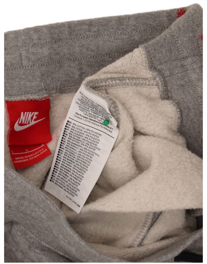 NIKE Pantaloni da tuta con grafica da uomo Joggers Large in cotone chiazzato grigio