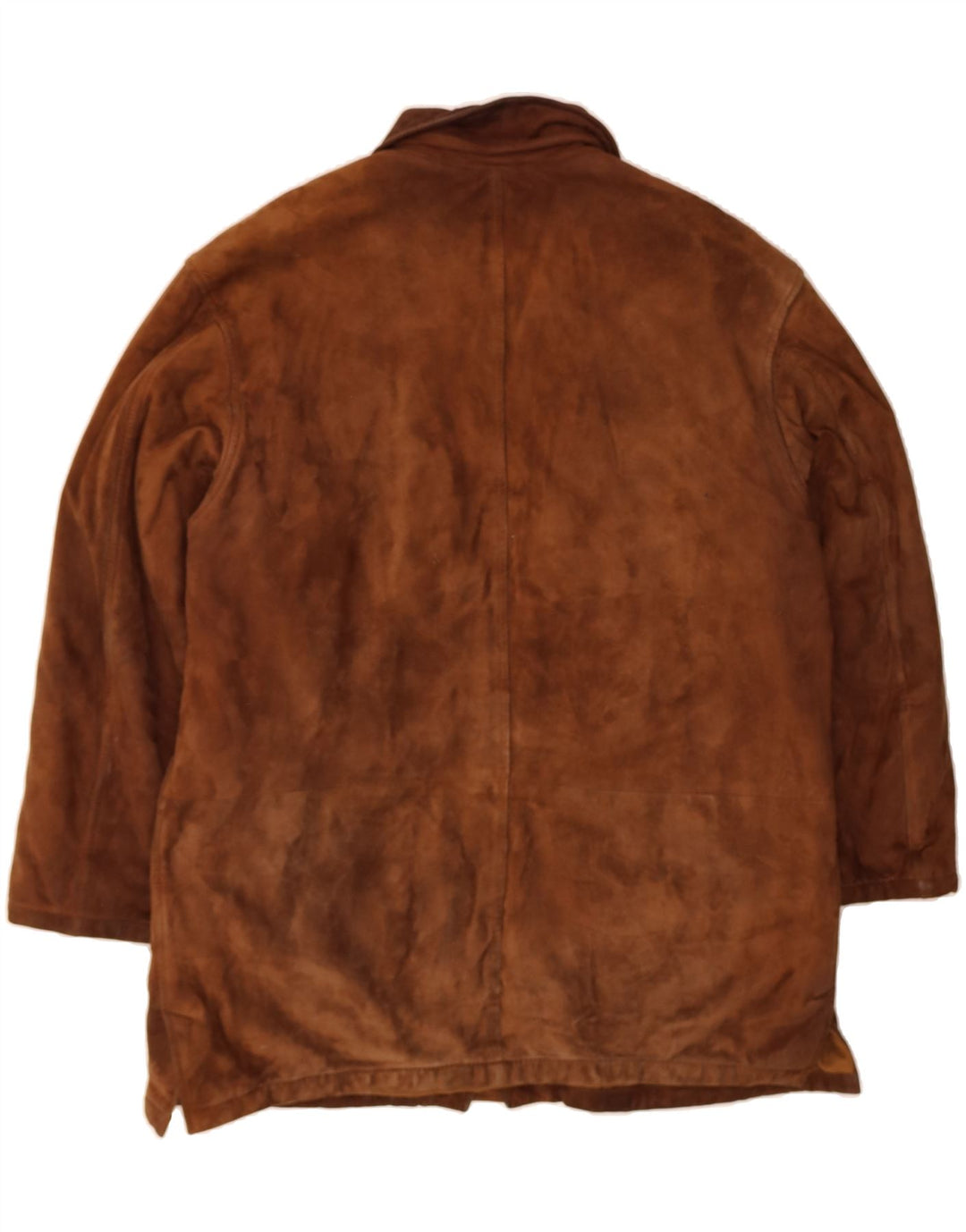 ENRICO MANDELLI Mens Leather Coat UK 42 XL Brown Vintage Enrico Mandelli and Second-Hand Enrico Mandelli from Messina Hembry 