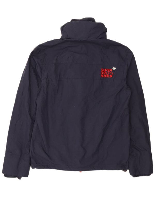 Giacca antipioggia da uomo Superdry Windcheater UK 36 Small Nylon blu navy