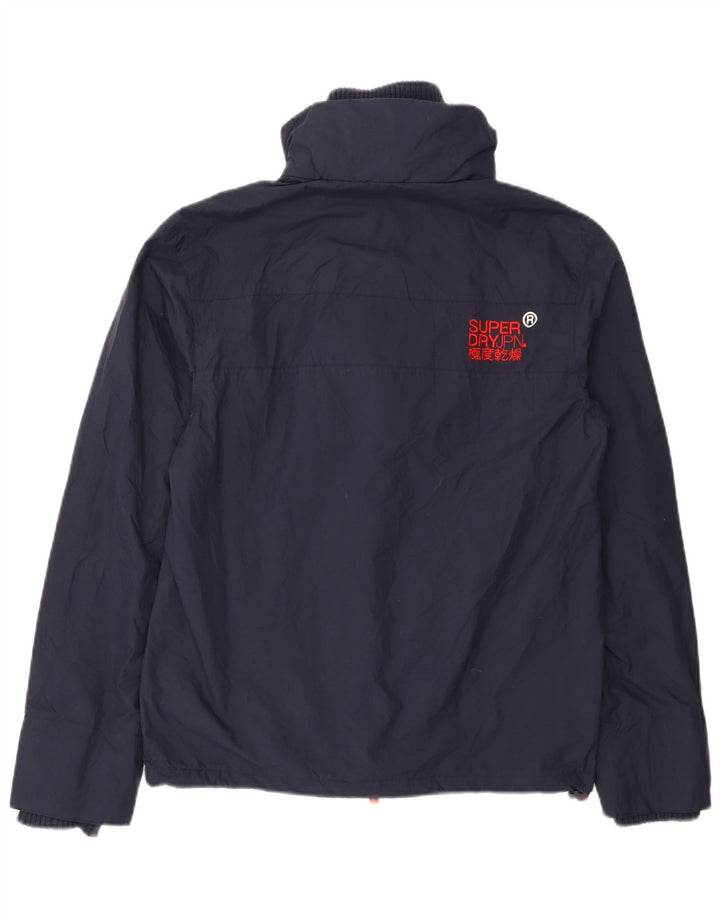 Giacca antipioggia da uomo Superdry Windcheater UK 36 Small Nylon blu navy
