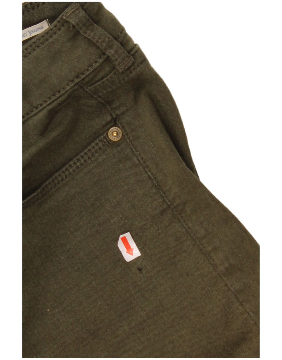 Jeans Jegging da donna FAT FACE UK 10 Small W28 L28 Cotone verde