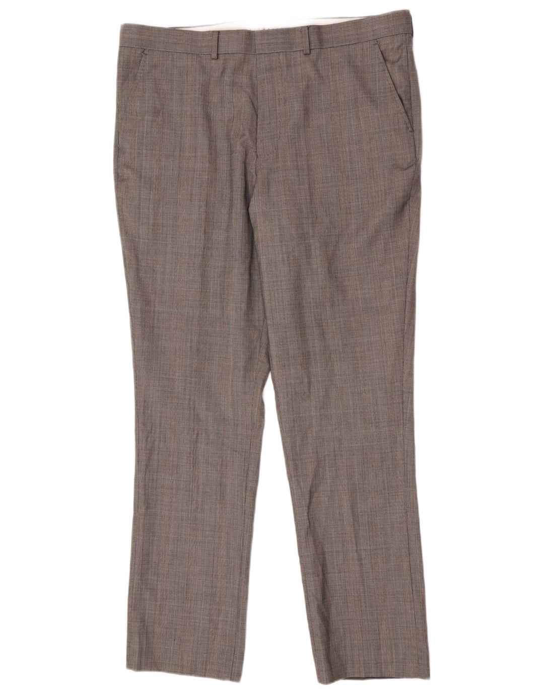 Pantaloni casual regolari da uomo French Connection W38 L32 pied de poule grigio