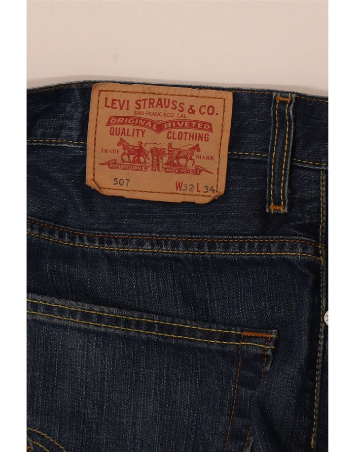 Levi's Uomo 507 Jeans Bootcut W32 L30 Blu