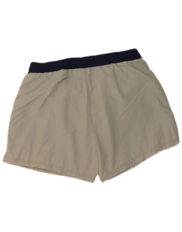 Pantaloncini sportivi grafici da uomo Fila Large in poliestere color block grigio