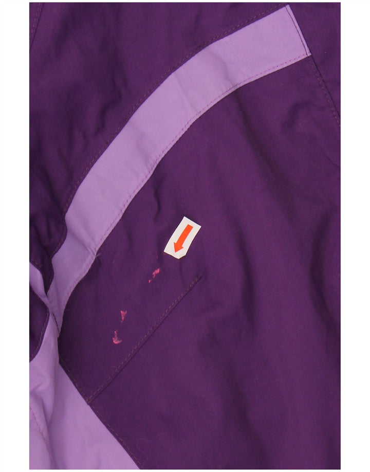 JACK WOLFSKIN Womens Oversized Rain Jacket UK 12/14 Medium Purple