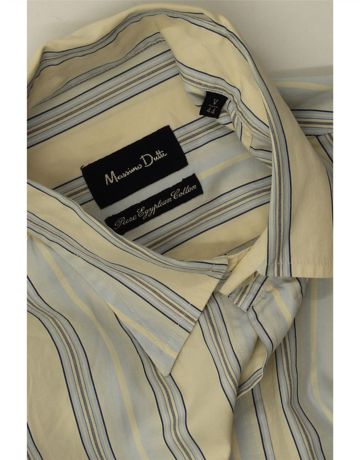 Camicia da uomo Massimo Dutti EU 44 XS a righe gialle