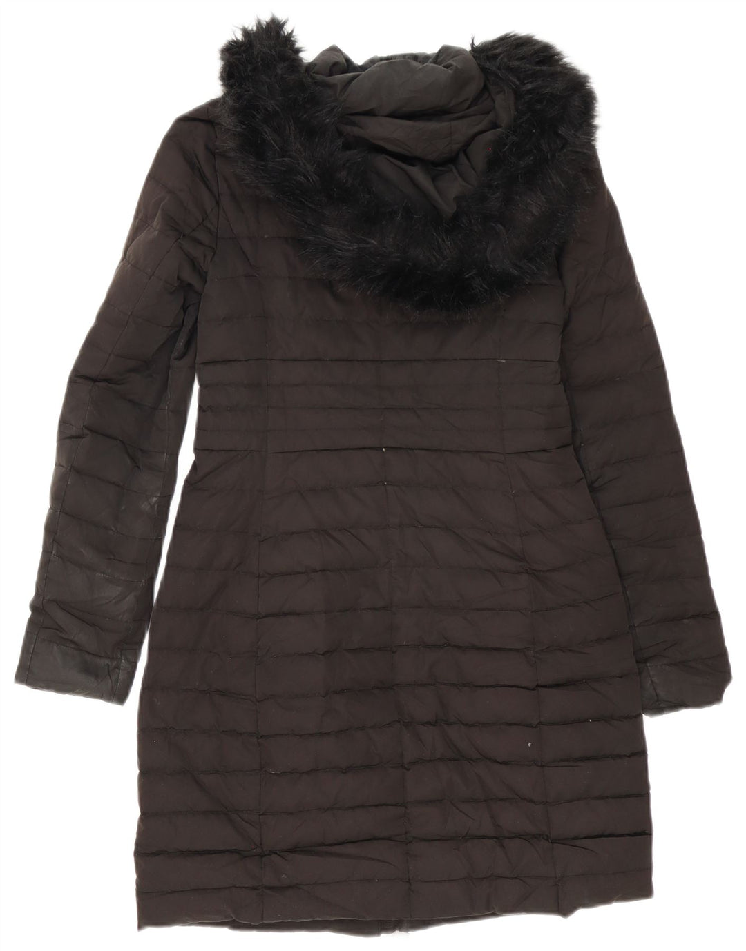 Cappotto imbottito oversize con cappuccio da donna Zara UK 6 XS Nero