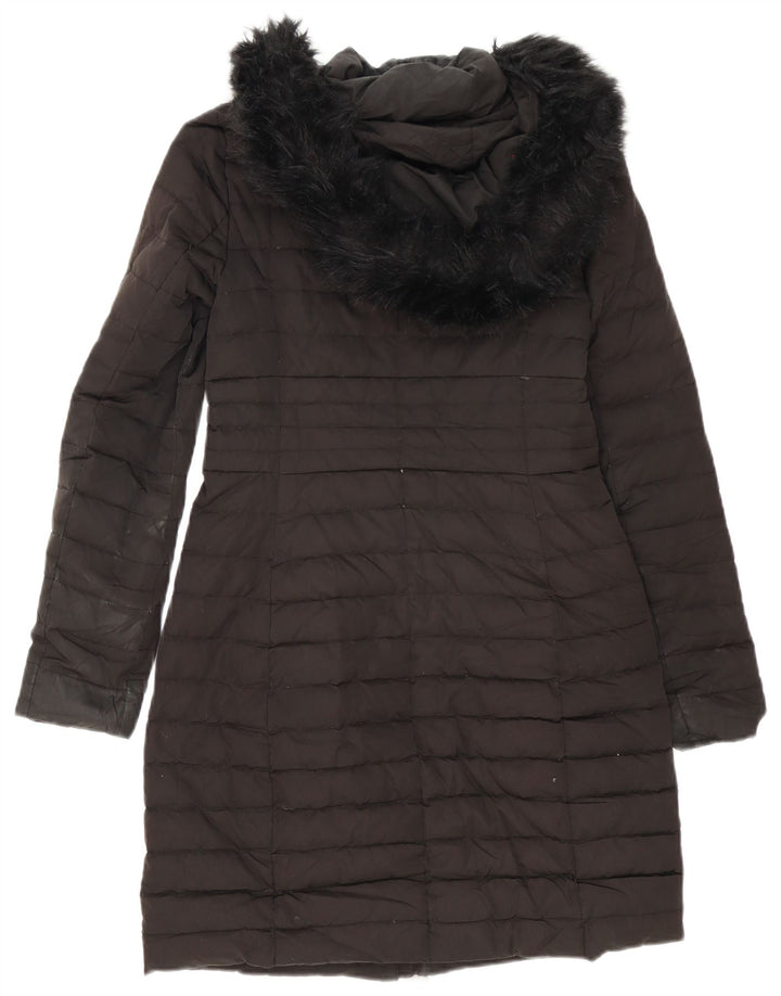 Cappotto imbottito oversize con cappuccio da donna Zara UK 6 XS Nero