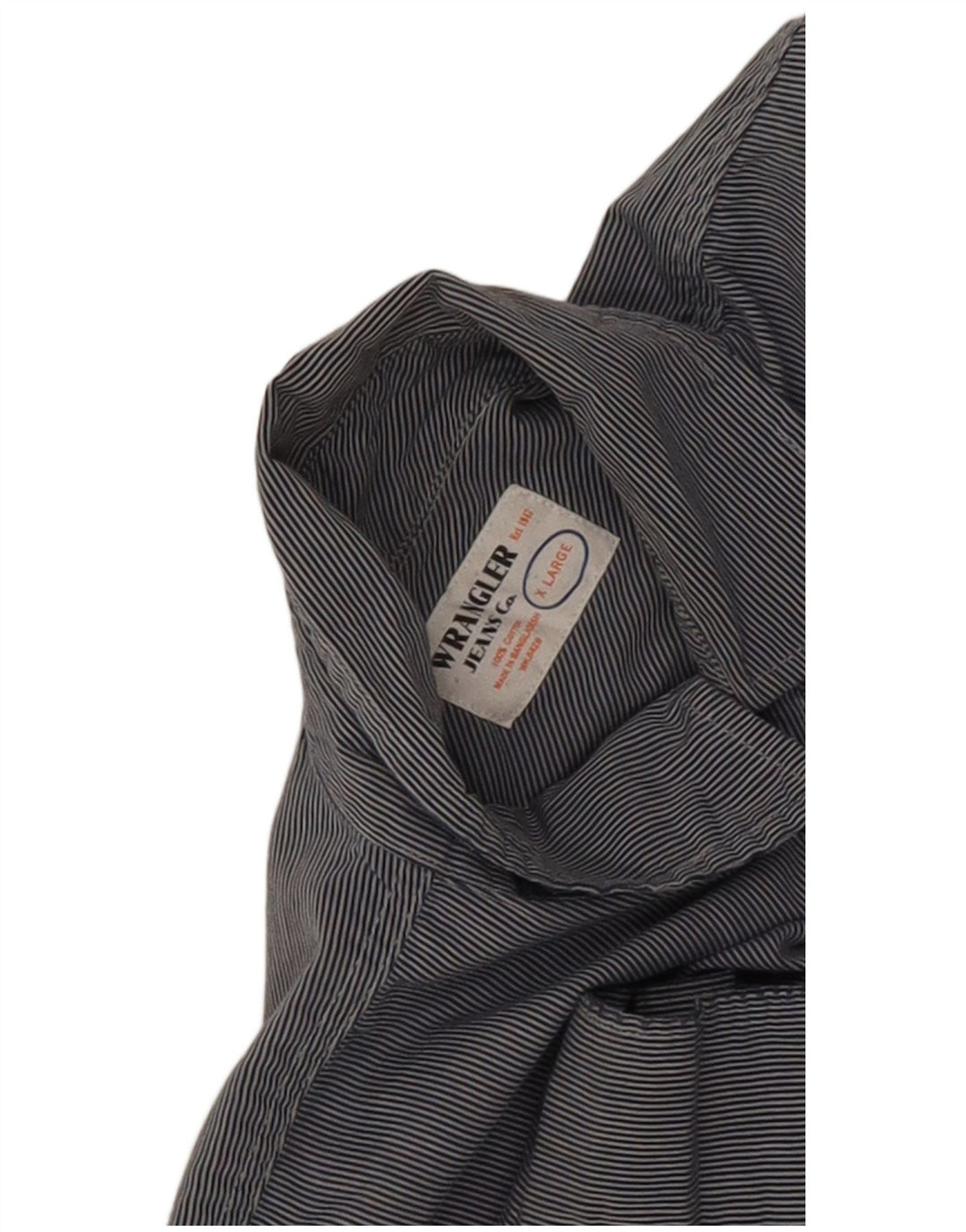 Camicia da uomo Wrangler XL in cotone gessato blu