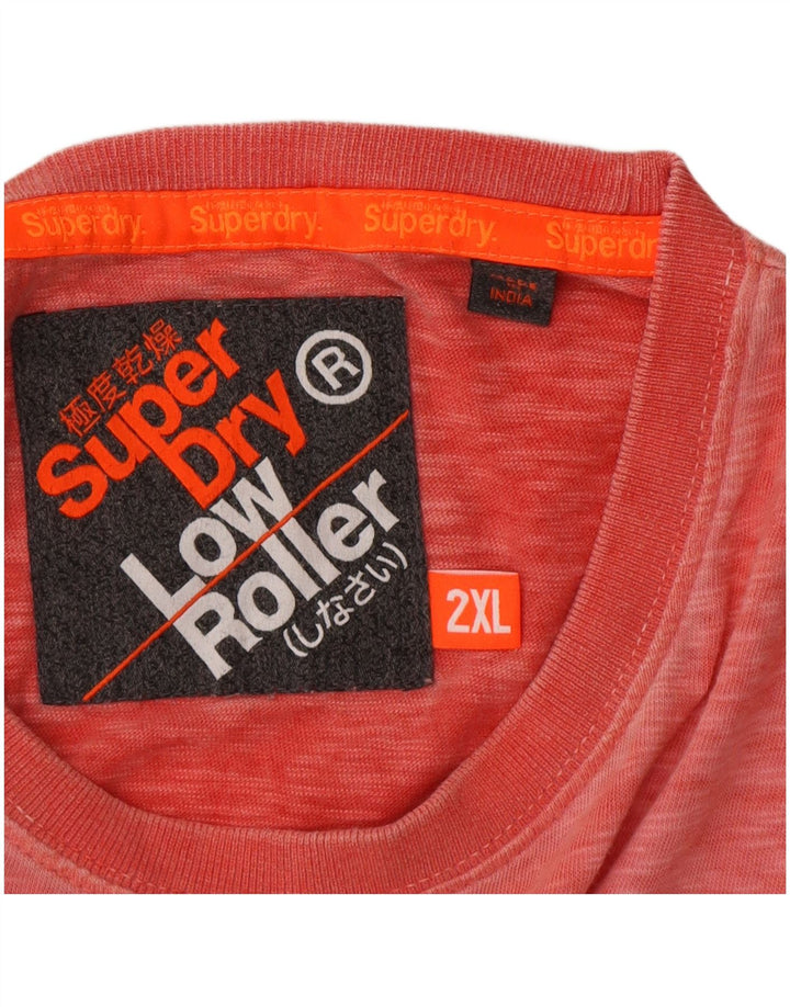 T-shirt da uomo a rullo basso Superdry Top 2XL rosa