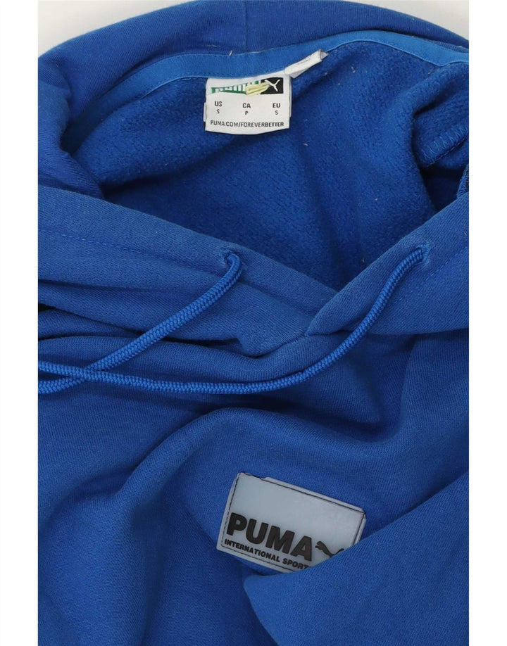 Felpa con cappuccio da uomo Puma Small blu