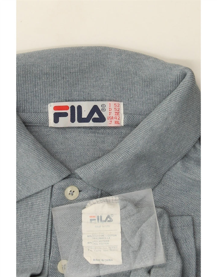 Polo Uomo Fila IT 52 Large Blu Cotone