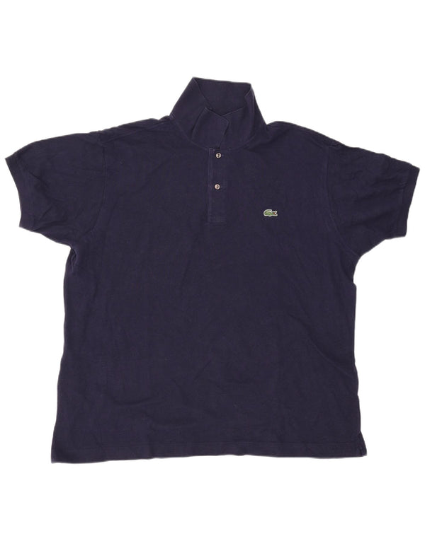 Polo LACOSTE da uomo vestibilità classica taglia 8 3XL cotone blu navy