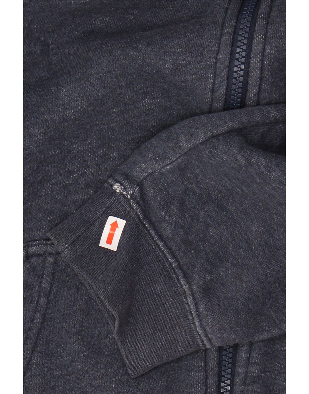 Maglione con cappuccio e zip da uomo NIKE in cotone blu navy medio