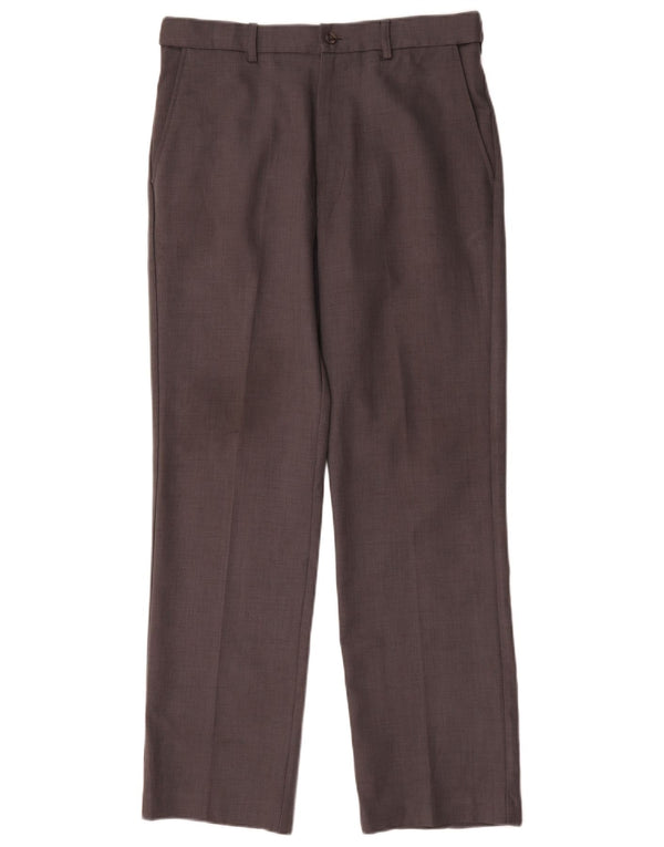 Pantaloni chino dritti da uomo Farah W32 L31 poliestere grigio