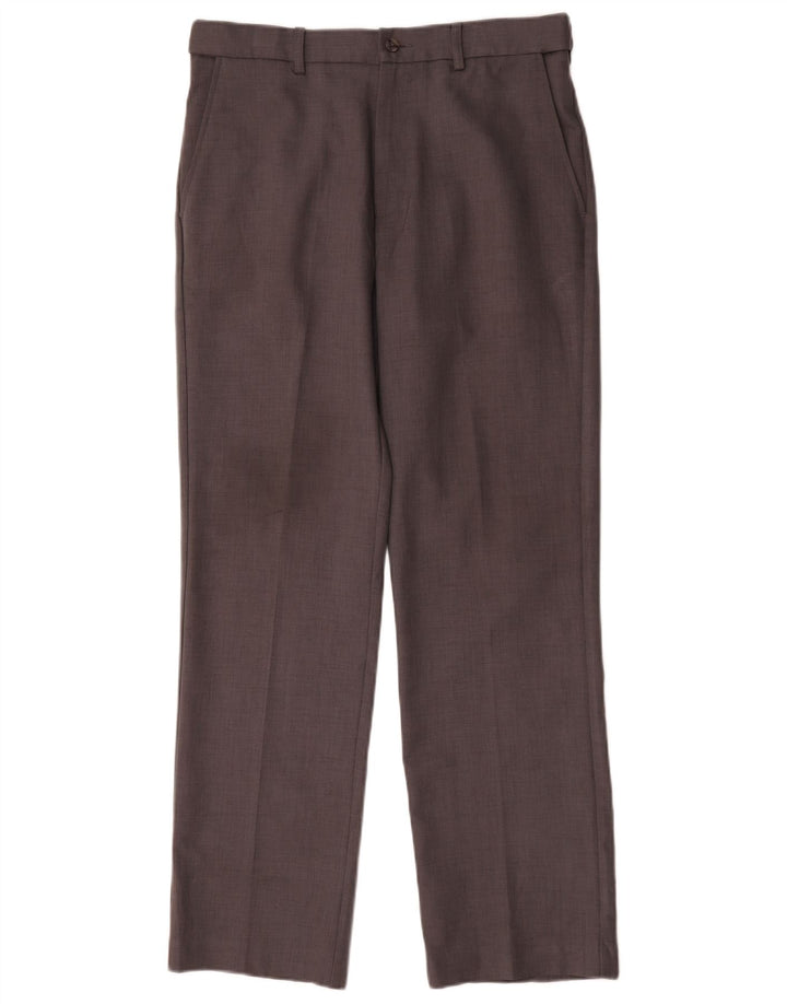 Pantaloni chino dritti da uomo Farah W32 L31 poliestere grigio
