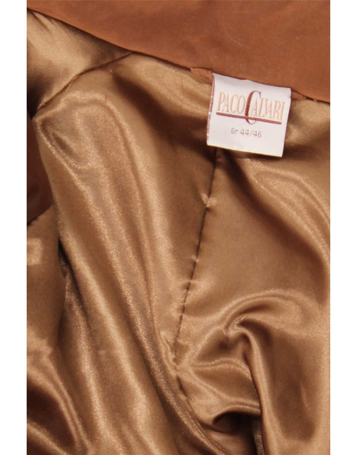 Soprabito oversize da donna Paco Calvari IT 44/46 Large Marrone Poliestere