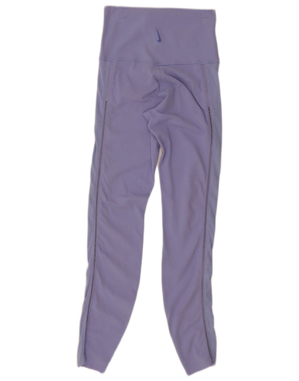 Leggings Nike Dri Fit da donna UK 4 XS nylon viola