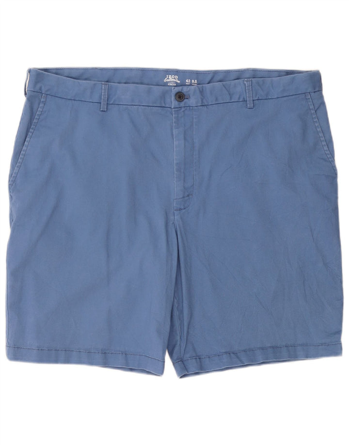 Pantaloncini chino elasticizzati da uomo IZOD W42 2XL cotone blu