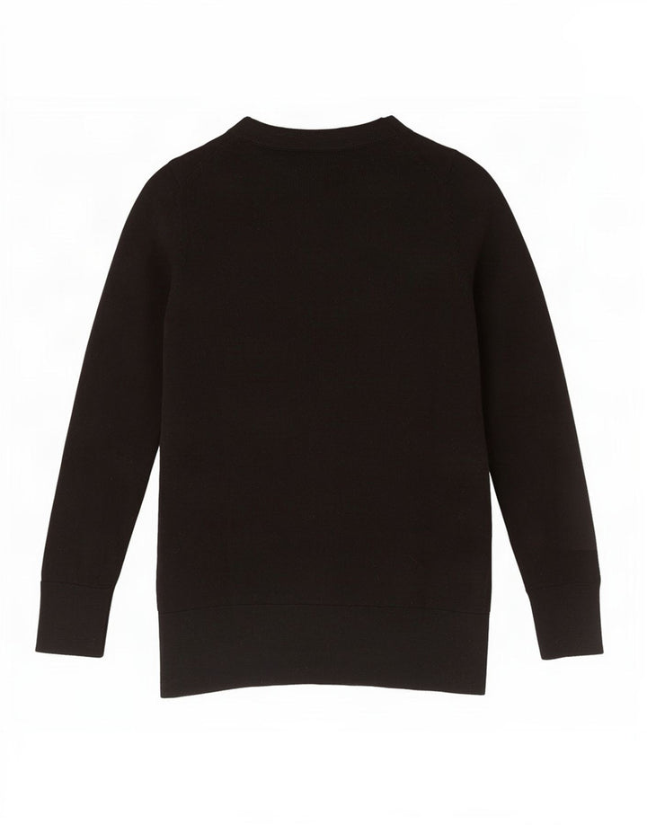 Maglione maglione girocollo da donna Cos UK 6 XS lana nera