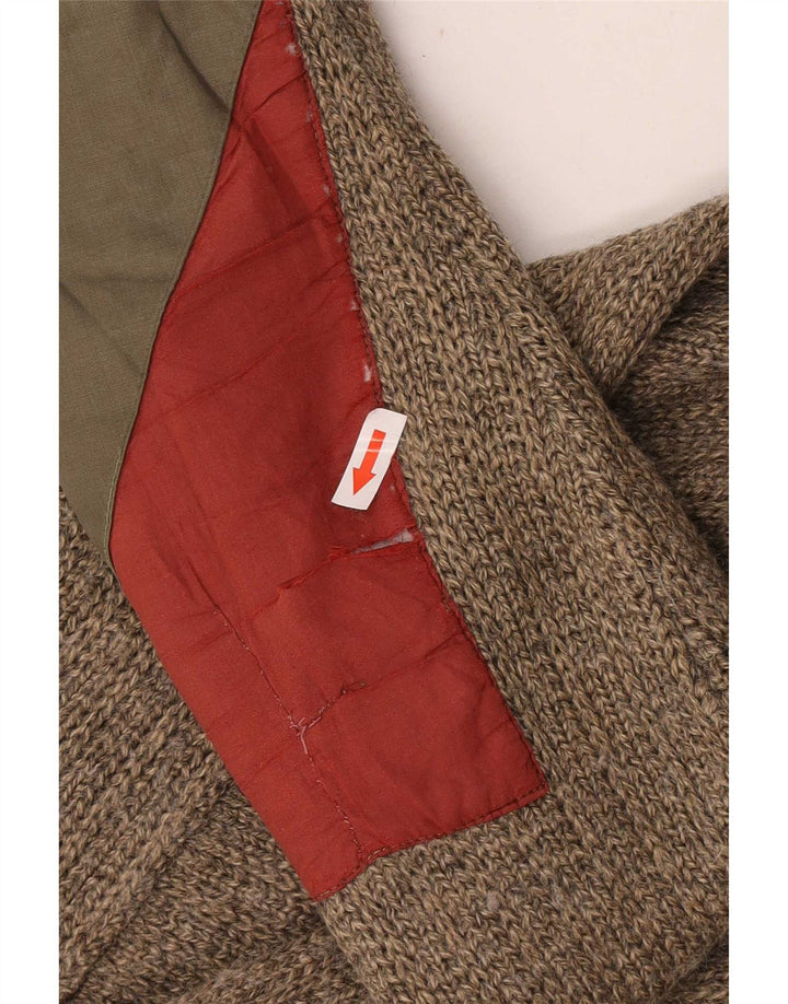 Maglione Cardigan Uomo Settebello Grande Lana Vergine Marrone