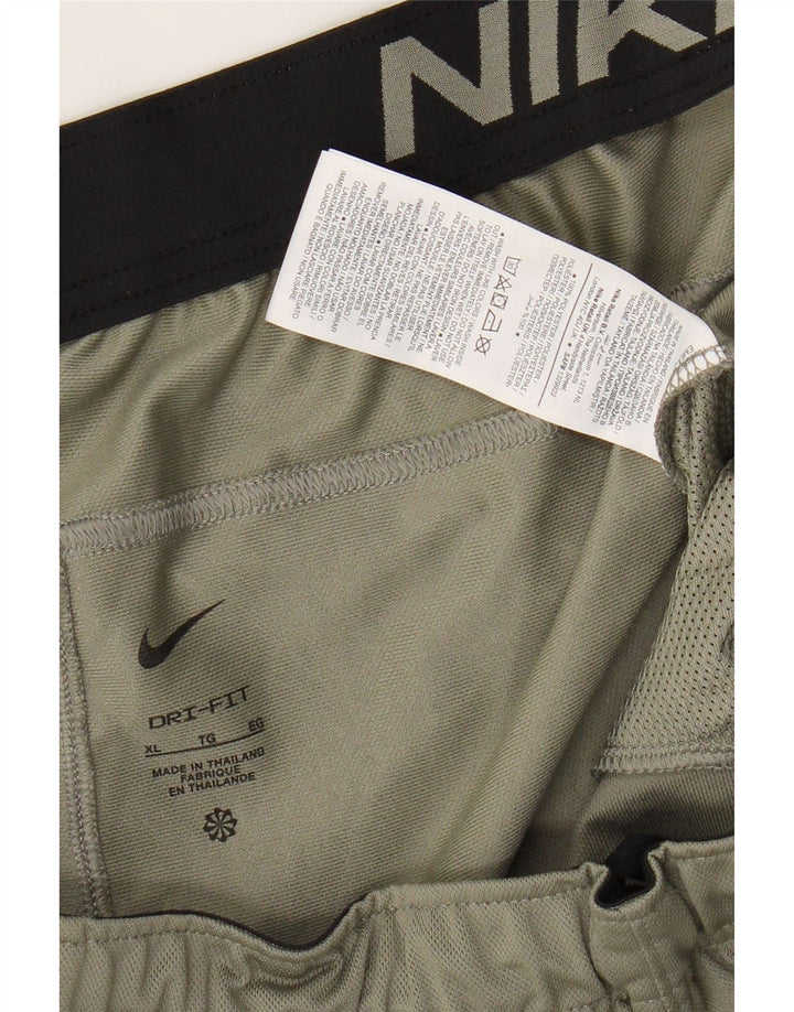 Pantaloncini sportivi Nike Dri Fit da uomo XL in poliestere kaki