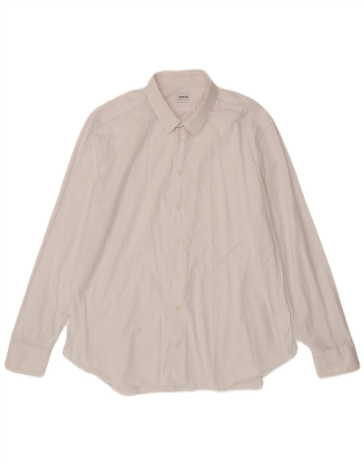 Camicia da uomo Armani Collezioni taglia 45 18 2XL bianca