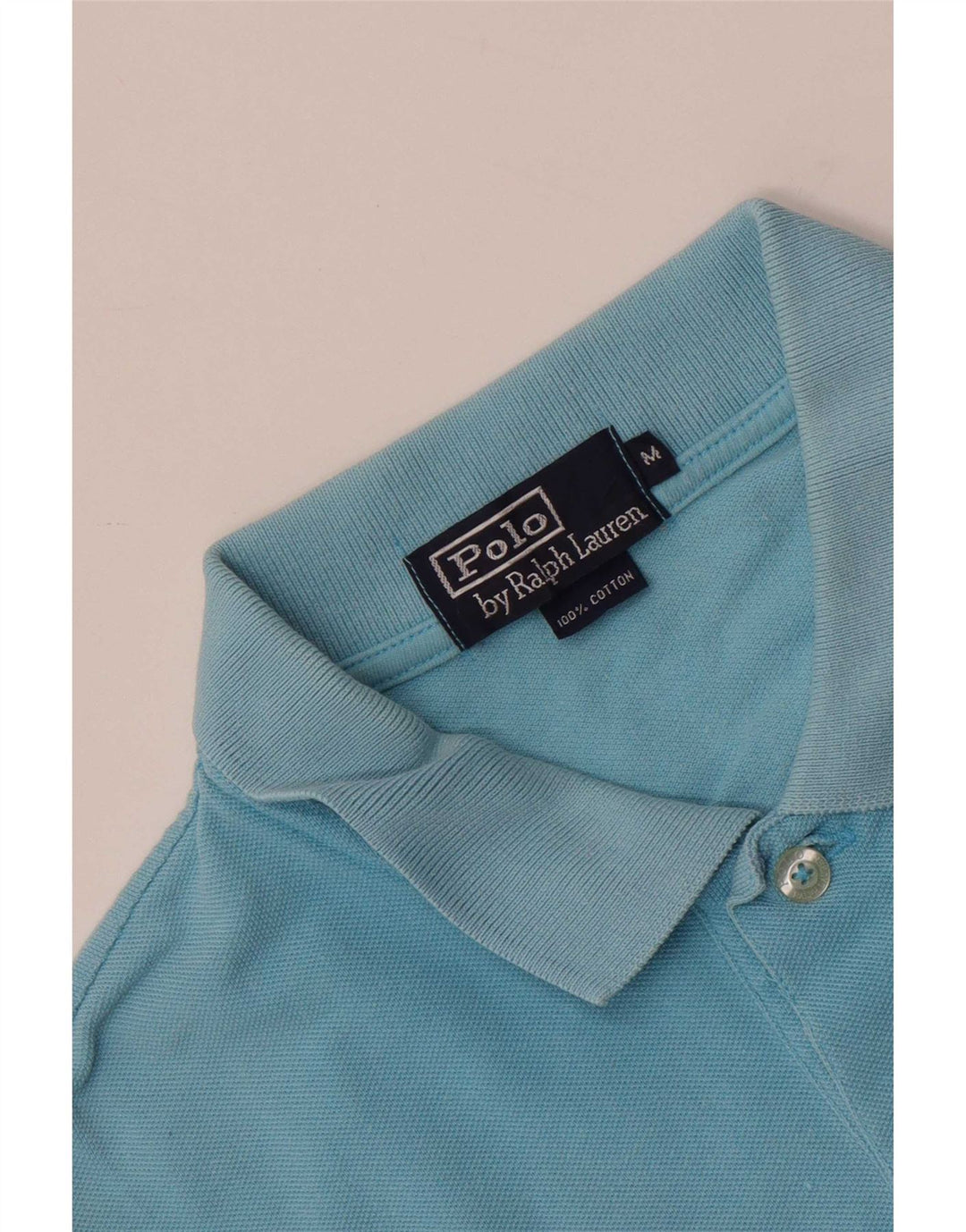 Polo Ralph Lauren Camicia da uomo in cotone blu medio