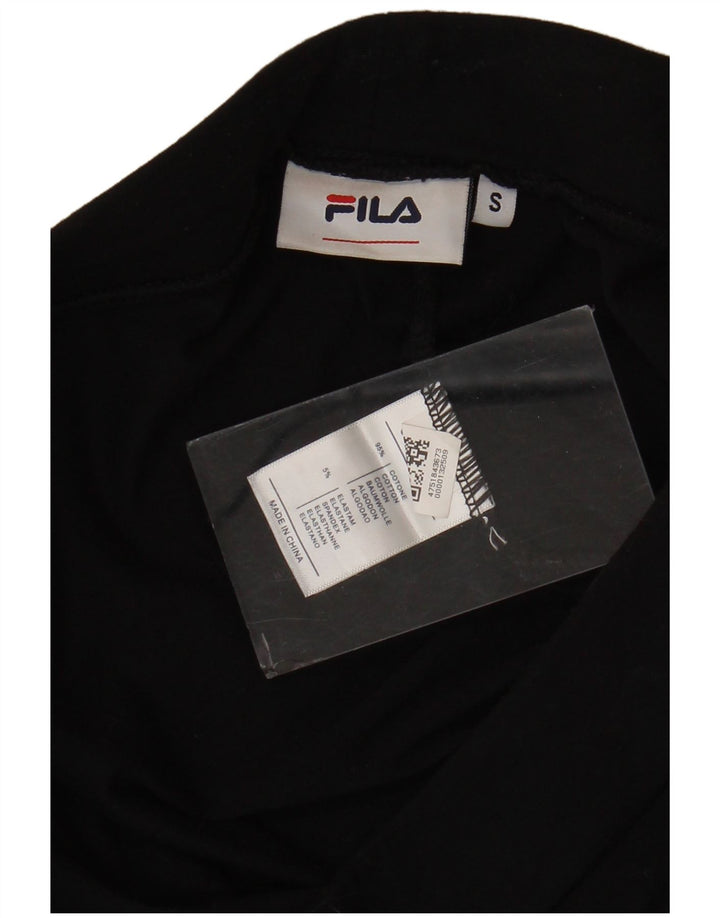 Leggings grafici da donna Fila UK 10 piccoli cotone nero