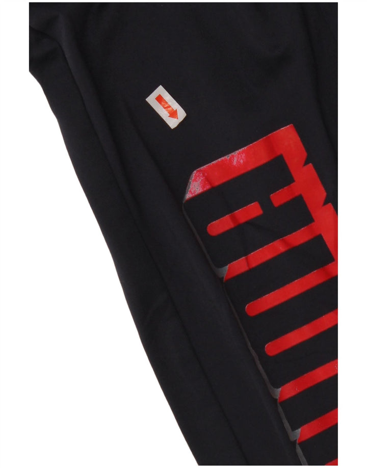 Pantaloni da tuta con grafica PUMA da ragazzo, pantaloni da jogging, 13-14 anni, grande, blu navy