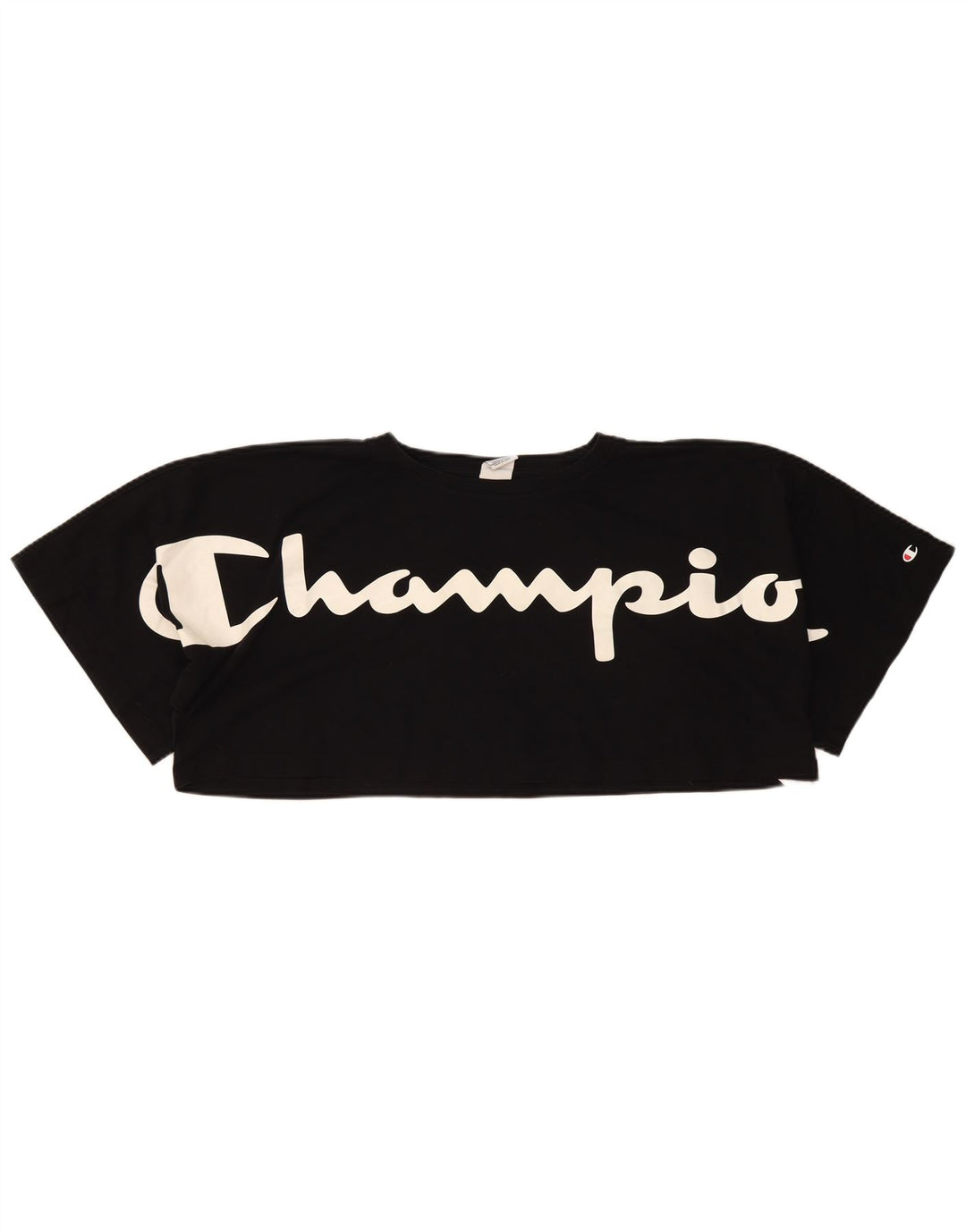 T-shirt grafica oversize corta da donna Champion Top UK 14 Medium Nero
