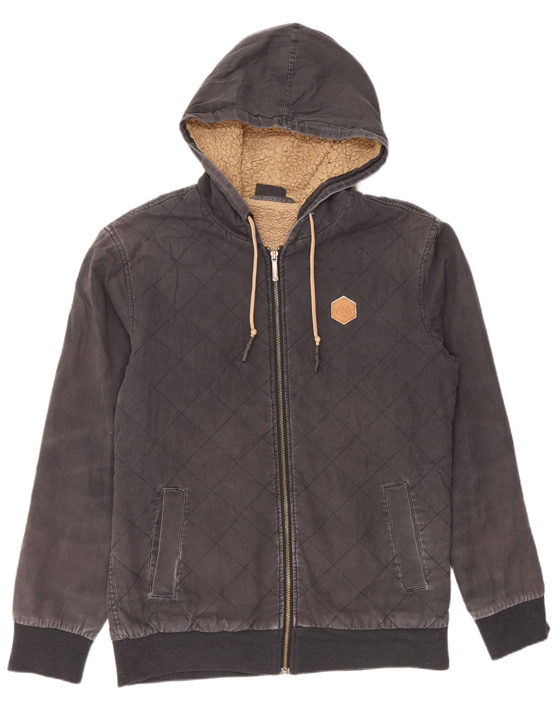 Maglione con cappuccio e zip da uomo RIP CURL piccolo nero