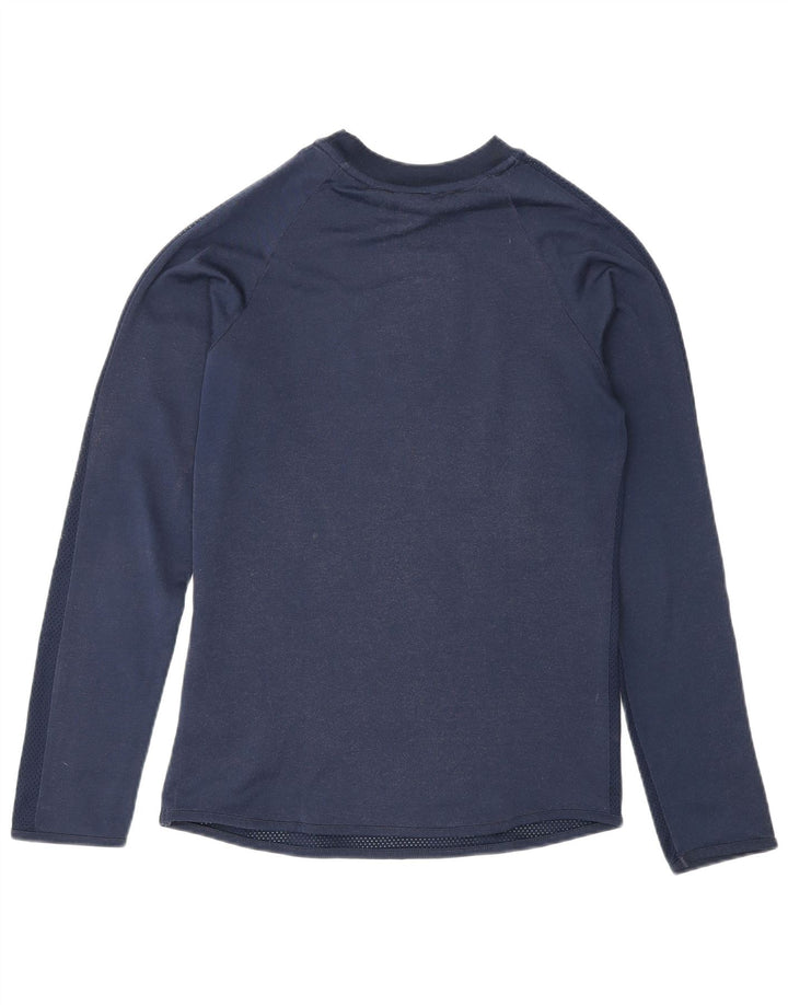 Nike Cor72z Graphic Top da uomo a maniche lunghe piccolo in poliestere blu navy
