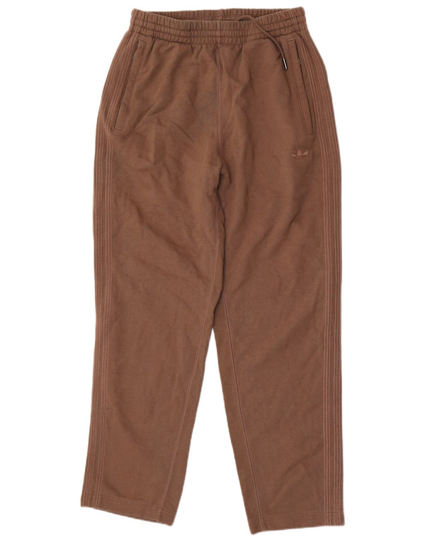 Pantaloni da tuta da uomo Adidas Small in cotone marrone