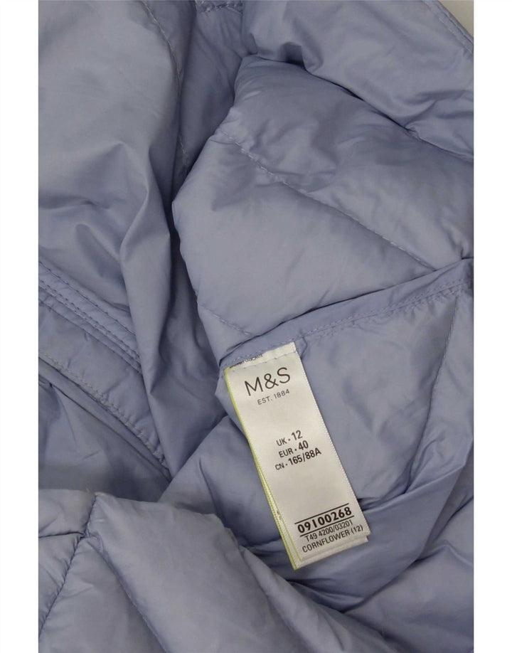 Giacca imbottita da donna Marks & Spencer UK 12 blu medio in poliammide