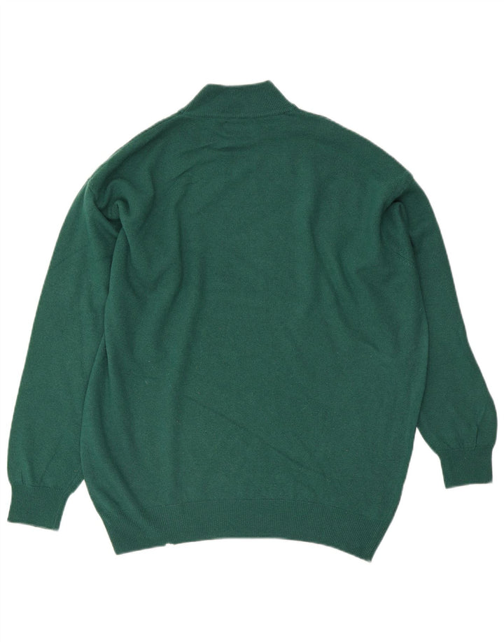 Maglione maglione collo alto da uomo Sisley grande verde