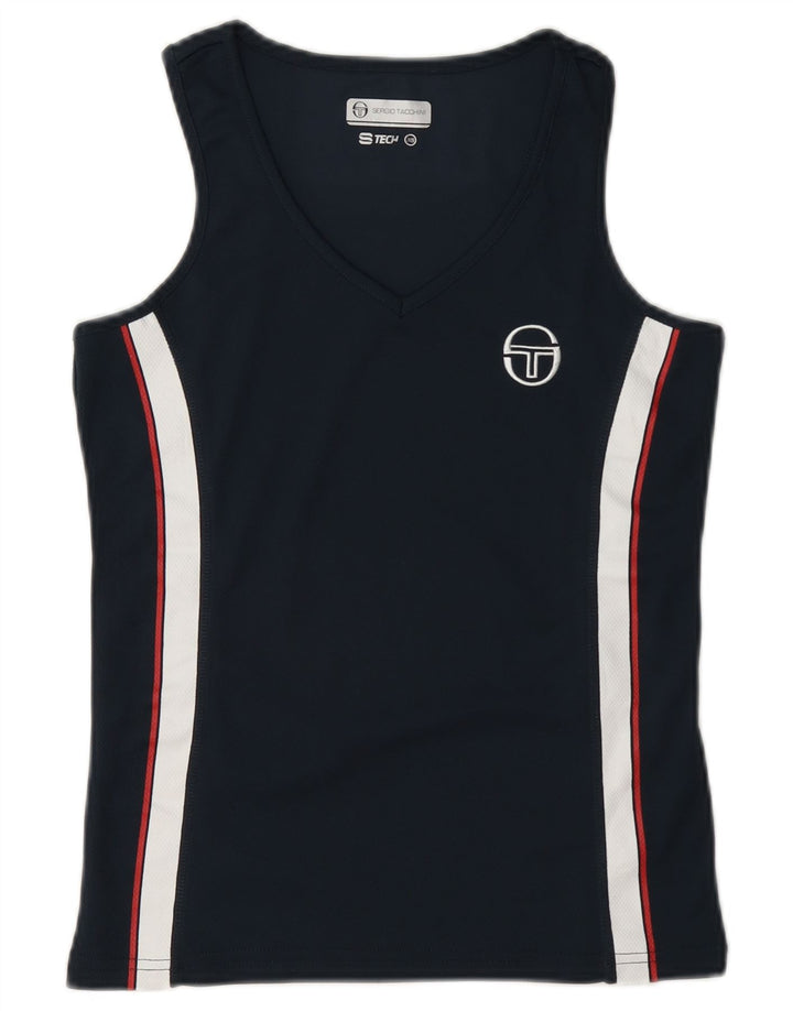 Canotta da donna Sergio Tacchini UK 6 XS Poliestere color block blu navy