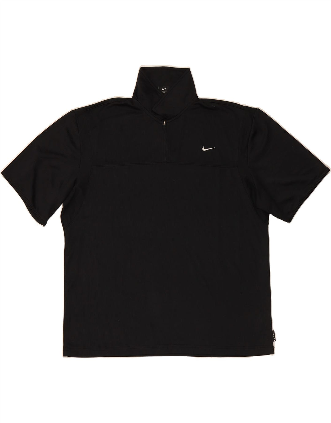NIKE Mens Polo Shirt Large Black Polyester Vintage Nike and Second-Hand Nike from Messina Hembry 