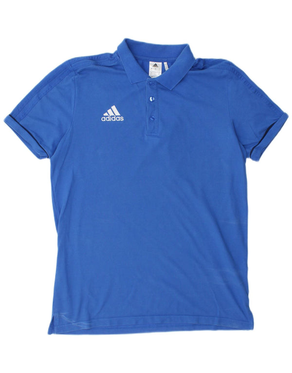 Polo ADIDAS da uomo Climalite grande in cotone blu