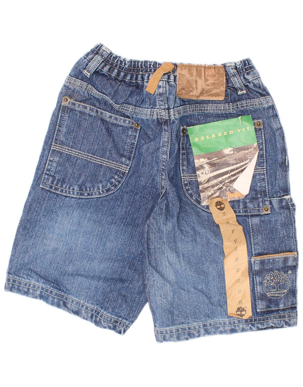 Pantaloncini di jeans cargo per ragazzi Timberland 2-3 anni W22 cotone blu