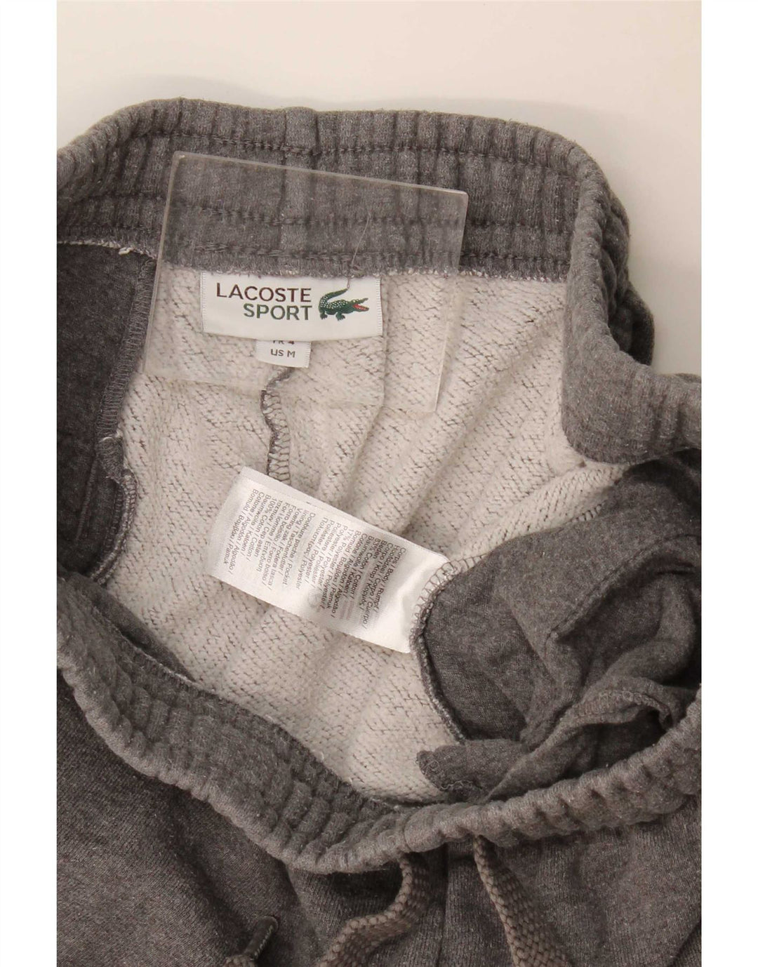 Pantaloncini sportivi da uomo Lacoste taglia 4 cotone chiazzato grigio medio