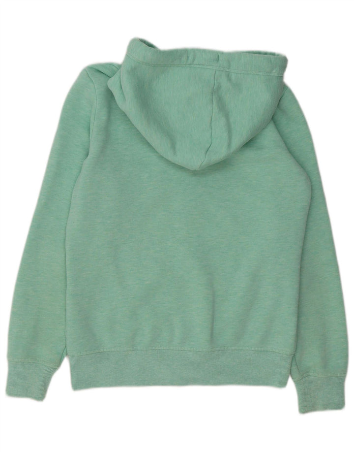 Maglione con cappuccio e zip da donna SUPERDRY UK 12 Cotone verde medio