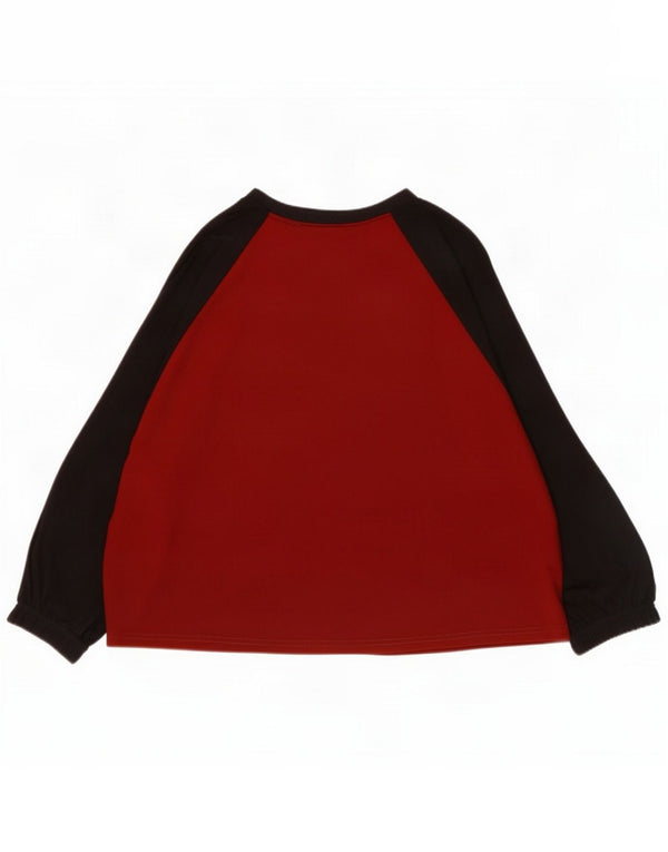 Zara Womens Oversized Top 3/4 Sleeve UK 10 Small Black Colourblock