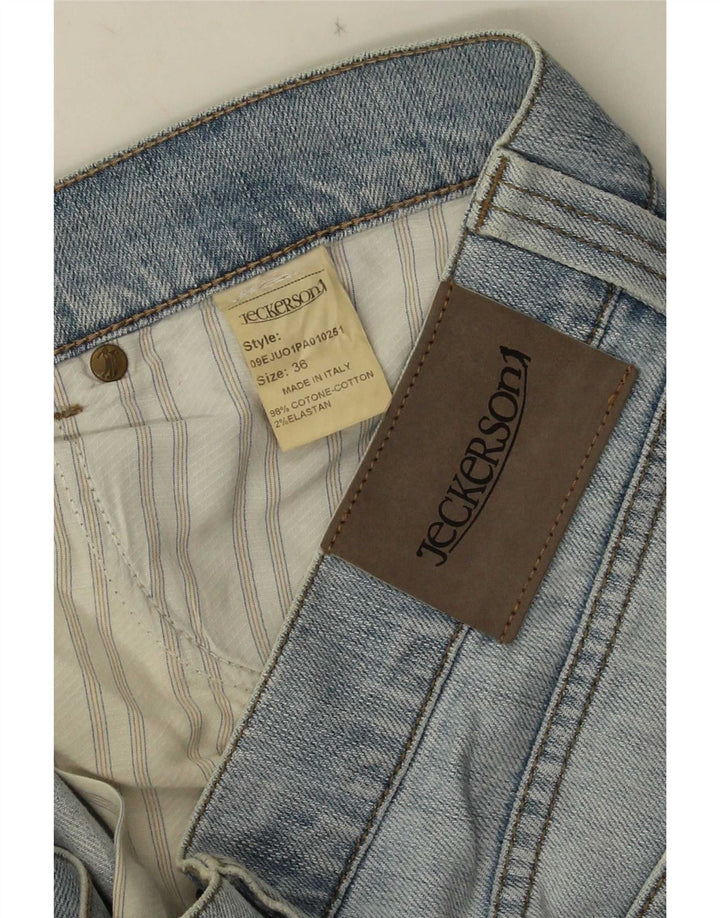 Jeans dritti da donna Jeckerson W36 L30 cotone blu