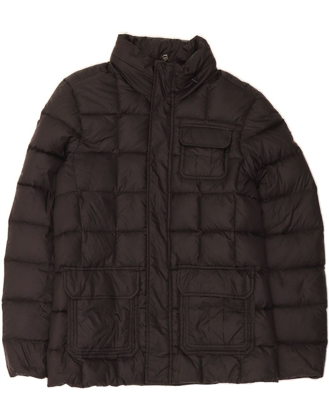 DOLOMITE Mens Padded Jacket UK 38 Medium Black Nylon Vintage Dolomite and Second-Hand Dolomite from Messina Hembry 