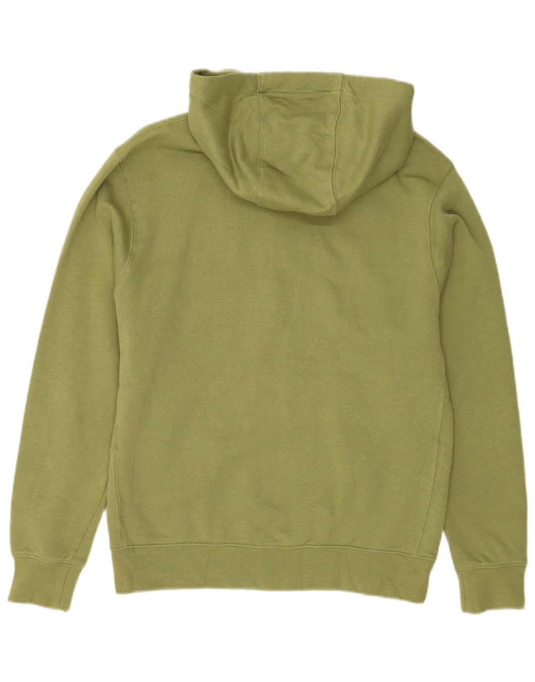 Felpa con cappuccio e zip Nike da uomo in cotone verde medio
