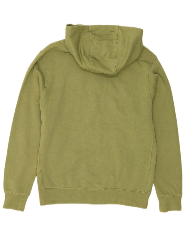Felpa con cappuccio e zip Nike da uomo in cotone verde medio