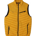 Cropp Mens Padded Gilet UK 40 Large Yellow Polyamide